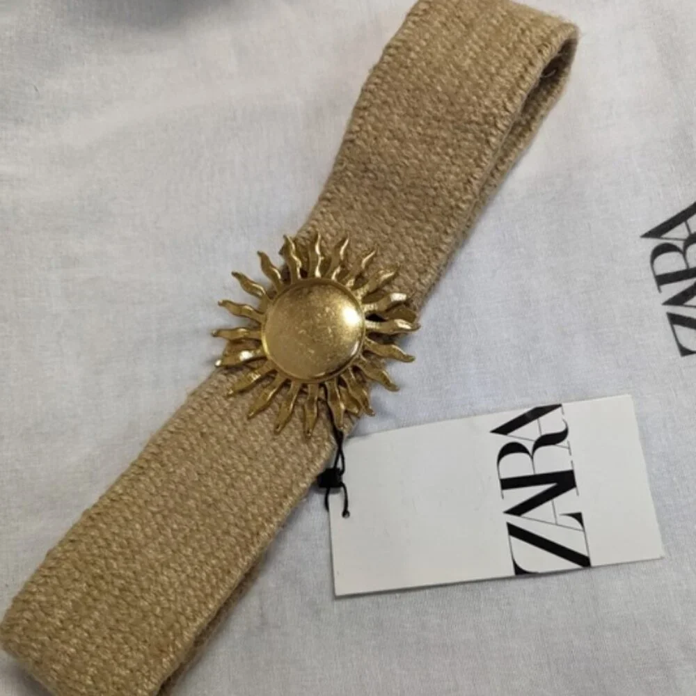 NWT Zara limited edition bohemian Stretchy Sun belt - Picture 1 of 7